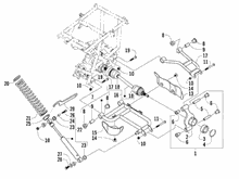 Hintere Radaufhängung - Stoßdämpfer