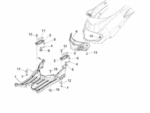 Mittlere Verklaidung - Fußraster