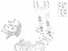 Hintere Radaufhängung - Stoßdämpfer