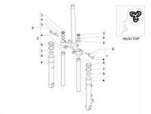 Hintere Radaufhängung/Federung - Stoßdämpfer