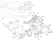 Hinterabdeckung - Kotflügellappen