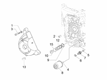 Schwungraddeckel - Ölfilter