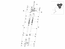 Hintere Radaufhängung/Federung - Stoßdämpfer