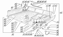Pritschenwagen (ladeklappen und klappe aus legierung)