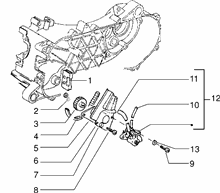 Befestigung schaltsegment