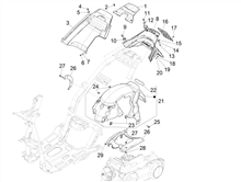 Hinterabdeckung - Kotflügellappen