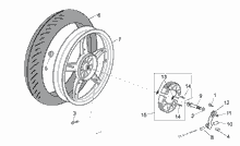 Hinterrad Scheibenbremse