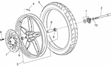 Hinterrad Scheibenbremse