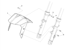 Vorderes Schutzblech-Stütze