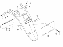 Hinterabdeckung - Kotflügellappen