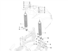 Hintere Radaufhängung - Stoßdämpfer