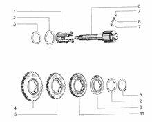 Befestigung schaltsegment
