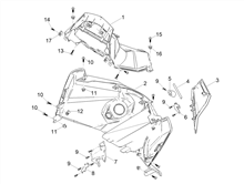 Vorderes Handschuhfach  - Schild-Rückseite
