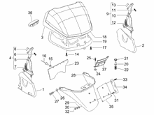 Hinterabdeckung - Kotflügellappen