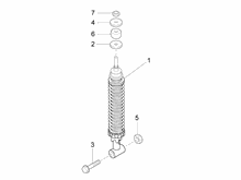 Hintere Radaufhängung - Stoßdämpfer