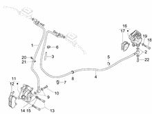 Bremschlauchen - Bremszangen