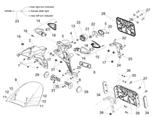 Rear headlight - Top box