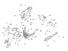 Vorderes Schutzblech-Stütze