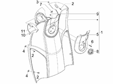 Vorderes Handschuhfach  - Schild-Rückseite