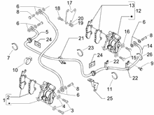 Bremschlauchen - Bremszangen