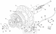 Hinterrad Scheibenbremse