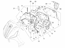 Vorderes Handschuhfach  - Schild-Rückseite