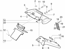 Hinterabdeckung - Kotflügellappen
