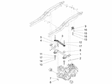 Mittlere Verklaidung - Fußraster