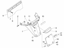 Hinterabdeckung - Kotflügellappen