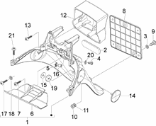 Hinterabdeckung - Kotflügellappen