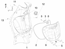 Vorderes Handschuhfach  - Schild-Rückseite