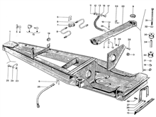 Engine securing part