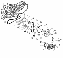 Befestigung schaltsegment