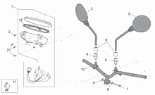 Rear headlight - Top box