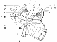 Vorderes Handschuhfach  - Schild-Rückseite