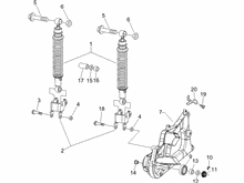 Hintere Radaufhängung - Stoßdämpfer