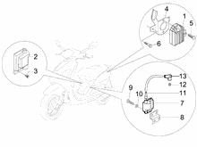 Spannungsreglerern - Elektronisches Steuergerern - Zündspule
