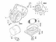 Schwungraddeckel - Ölfilter