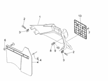 Hinterabdeckung - Kotflügellappen