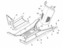 Mittlere Verklaidung - Fußraster