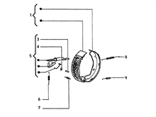 Hinterradbremsbacken