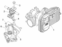 Drosselkörper - Einspritzdüse – Ansaugstutzen