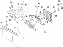 Hinterabdeckung - Kotflügellappen