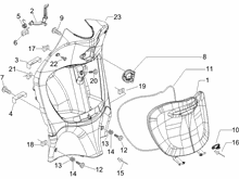 Vorderes Handschuhfach  - Schild-Rückseite