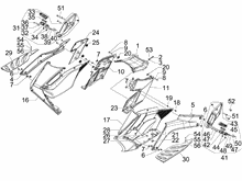 Mittlere Verklaidung - Fußraster