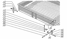 Befestigung des bremszylinder und bremspedal (lenker)