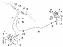 Bremschlauchen - Bremszangen