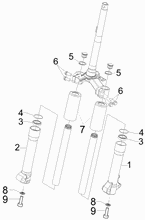 Hintere Radaufhängung/Federung - Stoßdämpfer