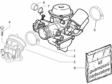 Vergaser, komplett - Ansaugstutzen