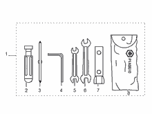 Hinterbremse - Bremsbackensatzen